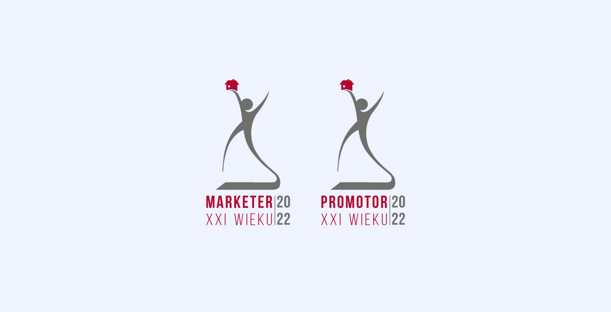 Logo Marketer XXI Wieku 2022 i Promotor XXI wieku 2022